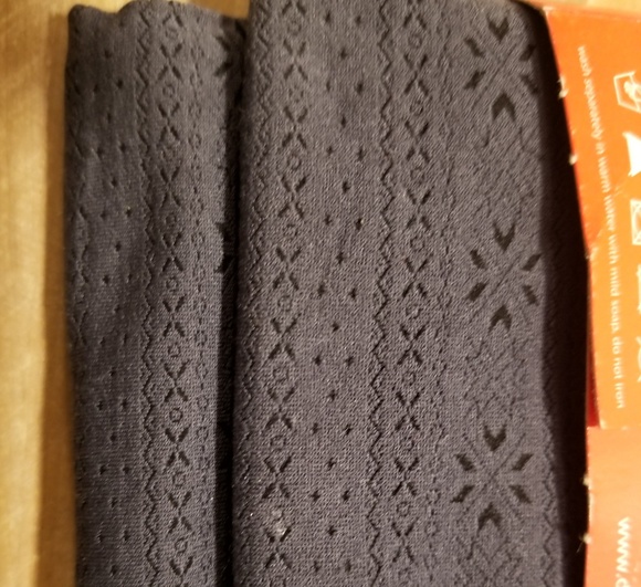 Dolci Calze s/m gray eyelet tights - Picture 5 of 5